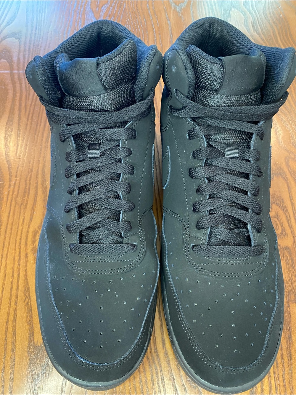 Nike Black High-Top Sneakers with Subtle Swoosh - Men’s Size 12 - Picture 3 of 9